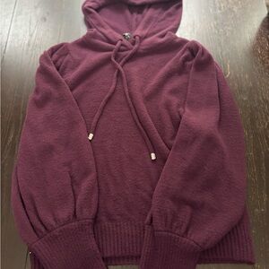 Express  Women's purple balloon sleeve Pullover  Sweater